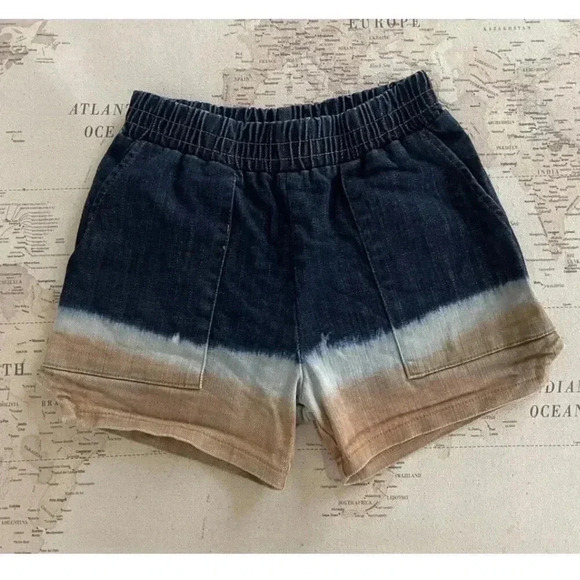 Tiny Whales The Dude Tie Dye Denim Dad Shorts Size 10 EUC - Picture 4 of 4